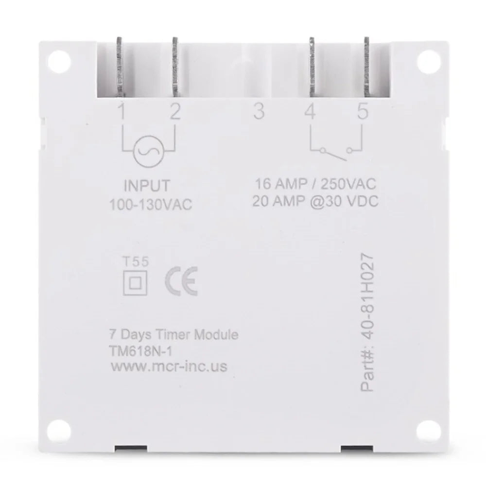 SINOTIMER TM618N 110V Timer Switch 7 Days Weekly Programmable Digital Time Relay Power Supply Timer for Home Kitchen - 1