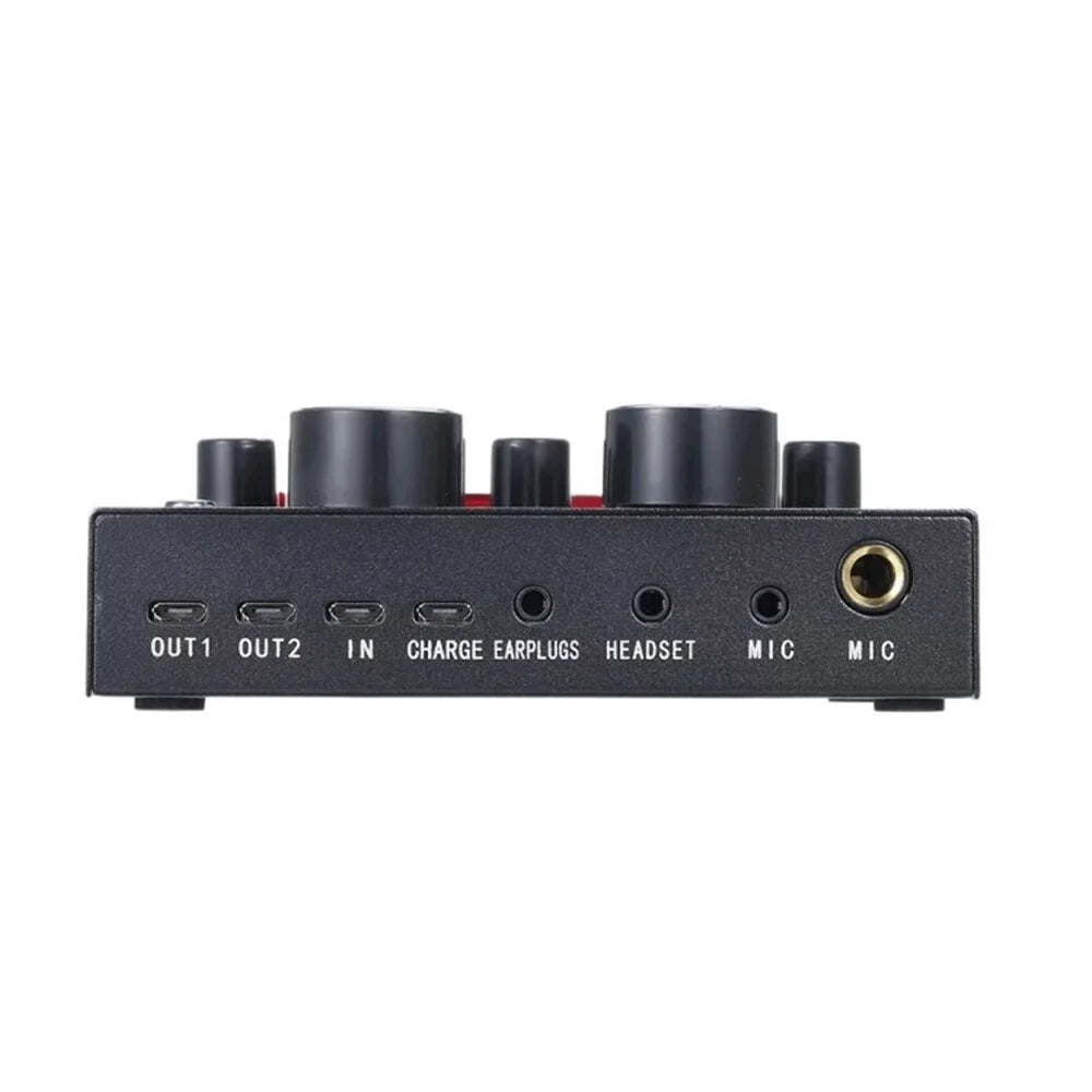 V8 Bluetooth-compatible Live-Streaming Sound Card for Studio Recording / Broadcasting Audio Equipment - V8 English - 3