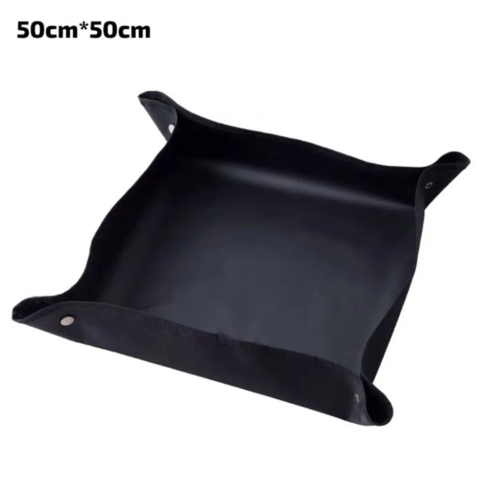 Plant Repotting Mat Indoor Succulent Potting Mat Waterproof Transplanting Gardening Mat - Black / 50cmx50cm - 1