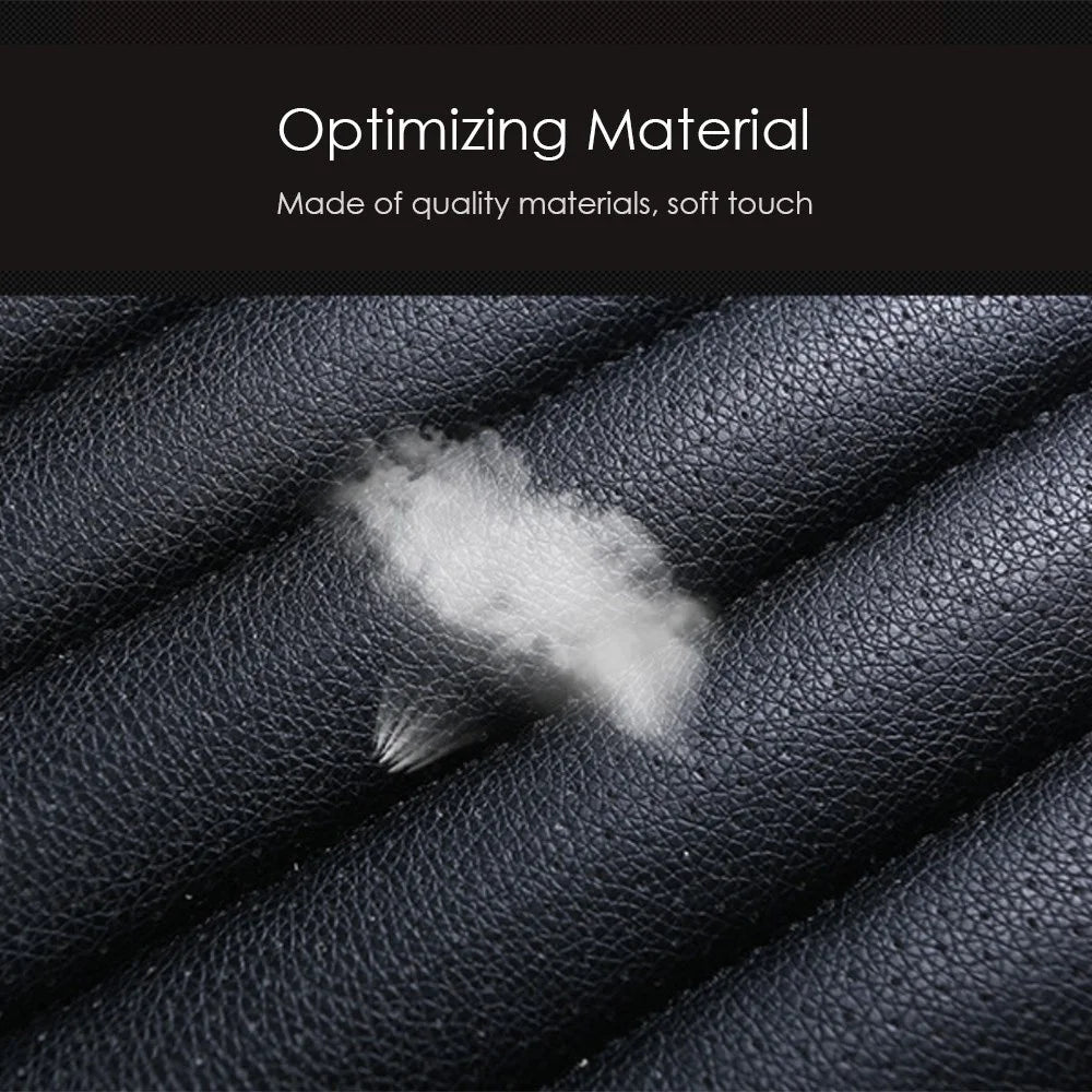 Car Seat Pad Cover Breathable Comfort Car Front Driver/Passenger Seat Cushion - Black - 4