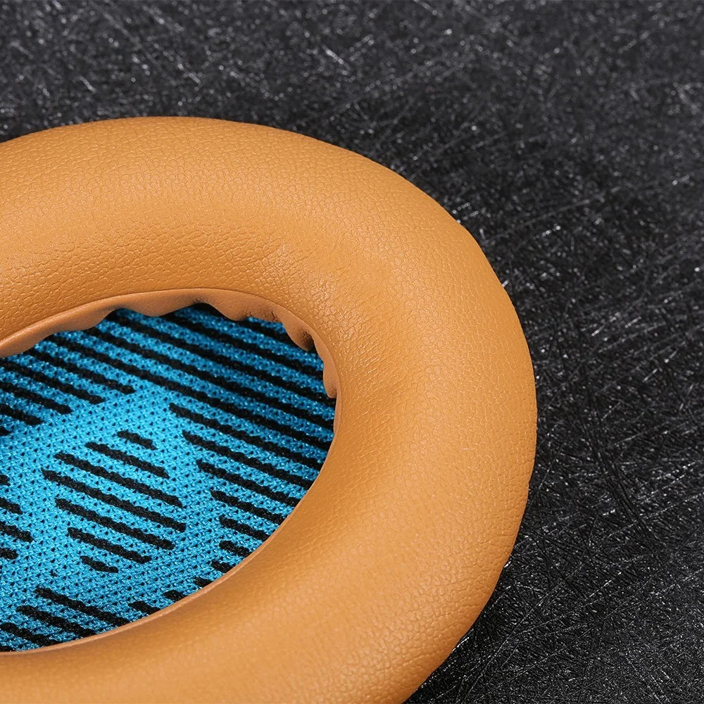 For Bose QuietComfort 25 15 QC2 QC15 AE2 AE2I AE2W QC25 Headphones Replacement Memory Foam Ear Pad Protein Leather Ear Cups Cushion Cover - Brown - 2