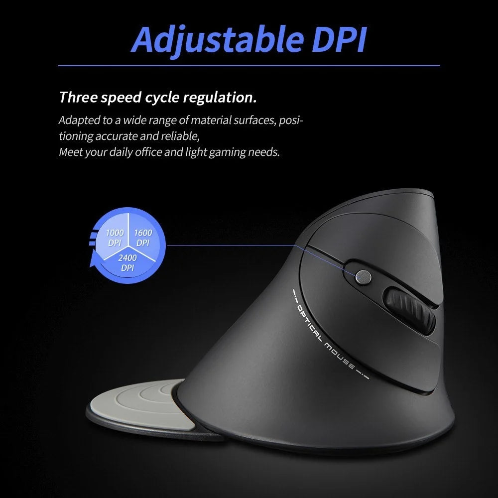 ZELOTES F-17 2.4GHz Wireless Gaming Mouse 6 Keys 3 Adjustable DPI Ergonomic Optical Mice - 4