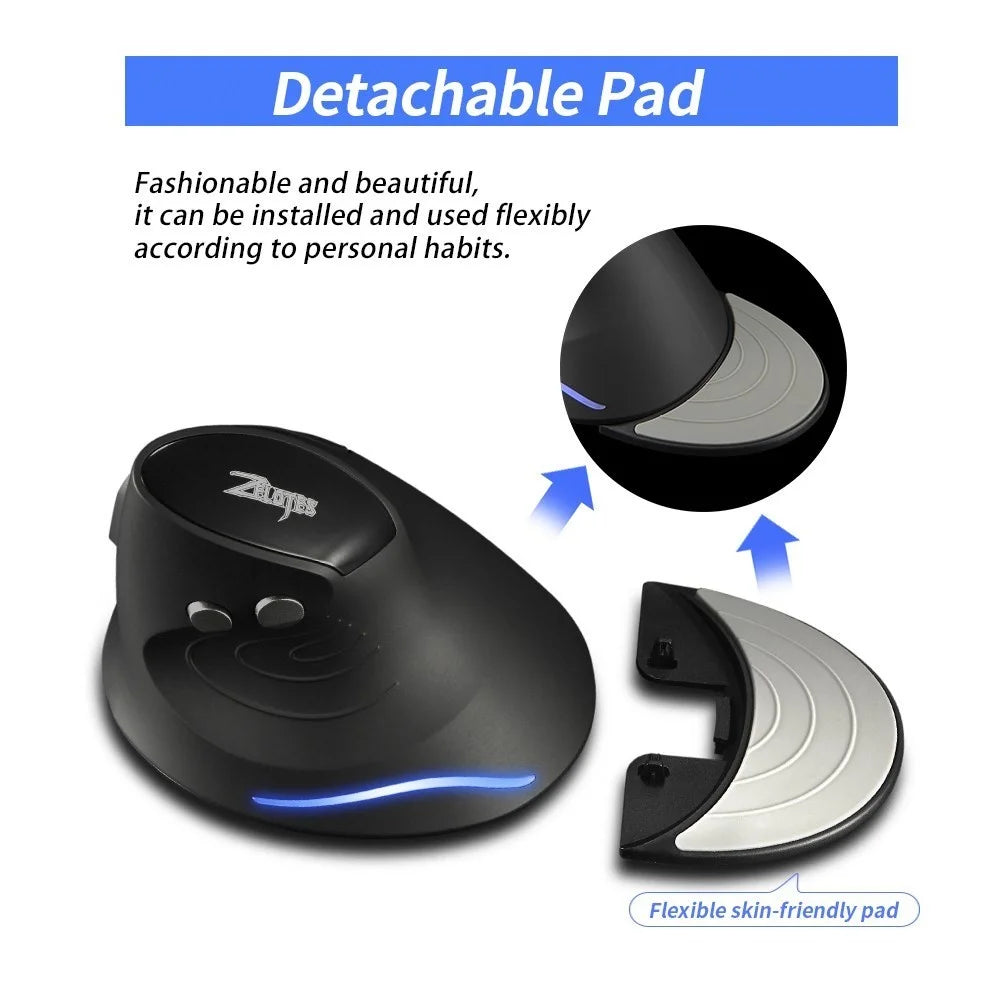 ZELOTES F-17 2.4GHz Wireless Gaming Mouse 6 Keys 3 Adjustable DPI Ergonomic Optical Mice - 6