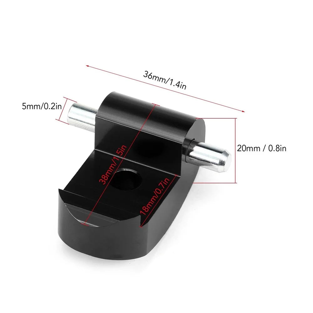 Upgraded Folding Hook Lock Buckle Front Aluminum Alloy Folding Hook Lock for Xiaomi M365 Electric Scooter - Red - 5