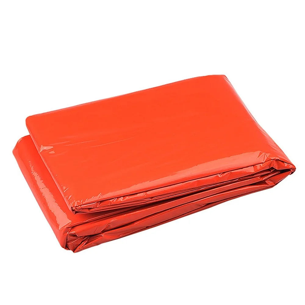 Emergency Survival Life Poncho Waterproof Camping Gear Outdoor Blanket Reusable Thermal Poncho Raincoat with Sleeping Bag - Type 1 - 4