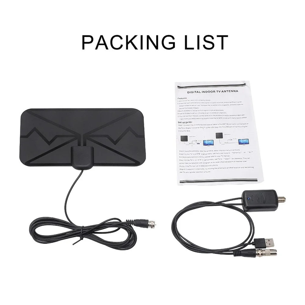 Amplified DVB-T HD Digital TV Antenna Long 3600 Miles Range Reception 4K Indoor Outdoor Antenna with Amplifier Signal - 4