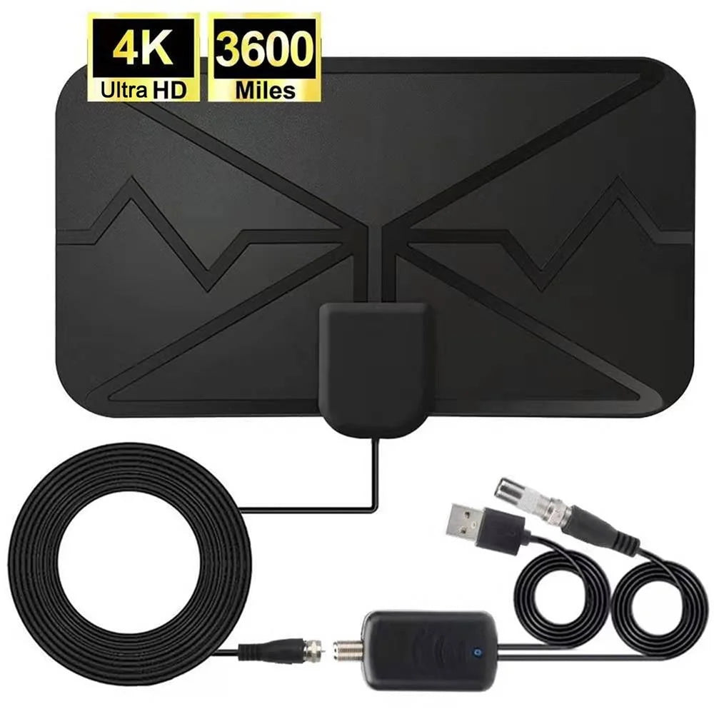 Amplified DVB-T HD Digital TV Antenna Long 3600 Miles Range Reception 4K Indoor Outdoor Antenna with Amplifier Signal - 6