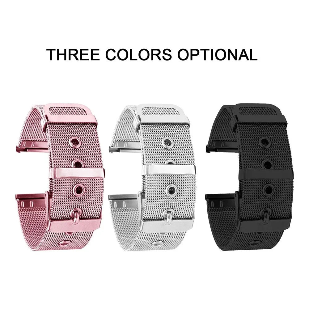 22mm Metal Stainless Steel Band Quick Release Mesh Bracelet Replacement Wristband Strap - Silver - 2