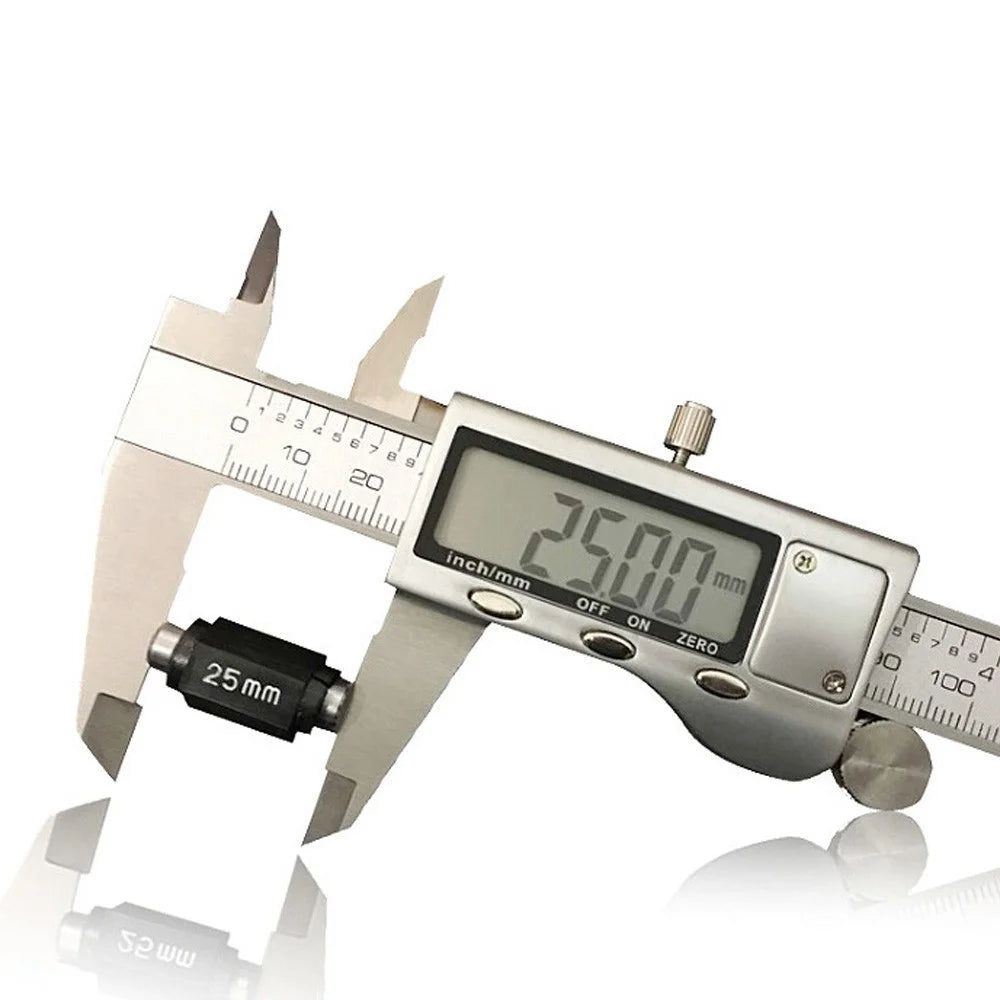 Electronic Digital Vernier Caliper 150mm Metric Wear-resistant Stainless Steel Measuring Tool for Inside Outside Depth Length Height and Thickness Measurements - 1