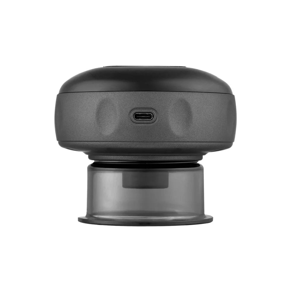 Smart Cupping Therapy Massager with Red Light 6 Model Electric Heat Cupping Device Wireless Vacuum Scraping Negative Pressure Suction Device Gua Sha Cellulite Massage Tool - Black - 4