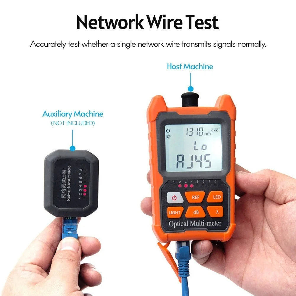 Optical Power Meter FC/SC/ST Universal Interface Fiber Tester Portable Leds Lighting Network Cable Test Equipment - 6