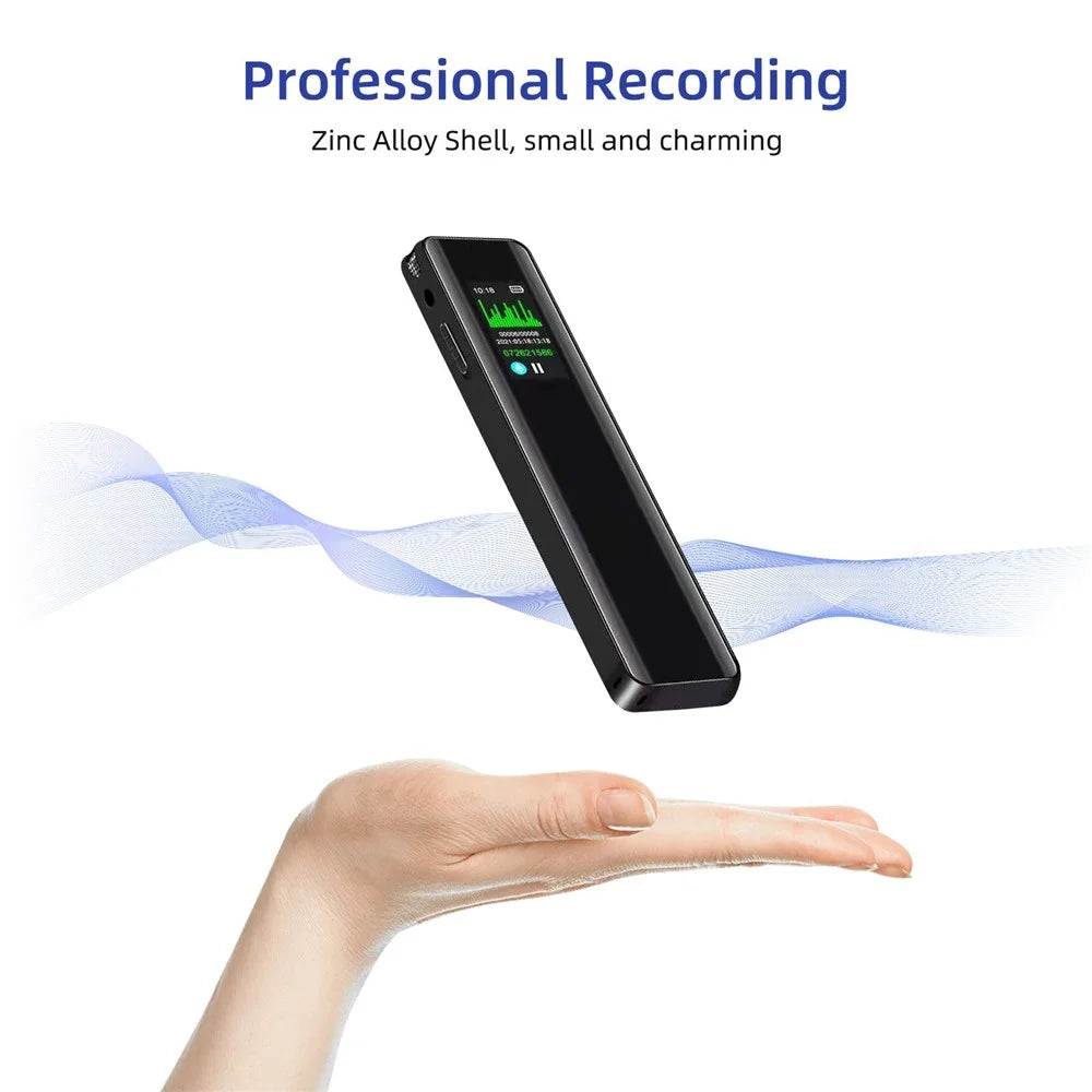 8GB Digital Voice Recorder 60hrs Voice Activated Recording Device Dictaphone MP3 Player 3072KBPS HD Small Tape Recorder for Lectures Meetings Interviews - 2