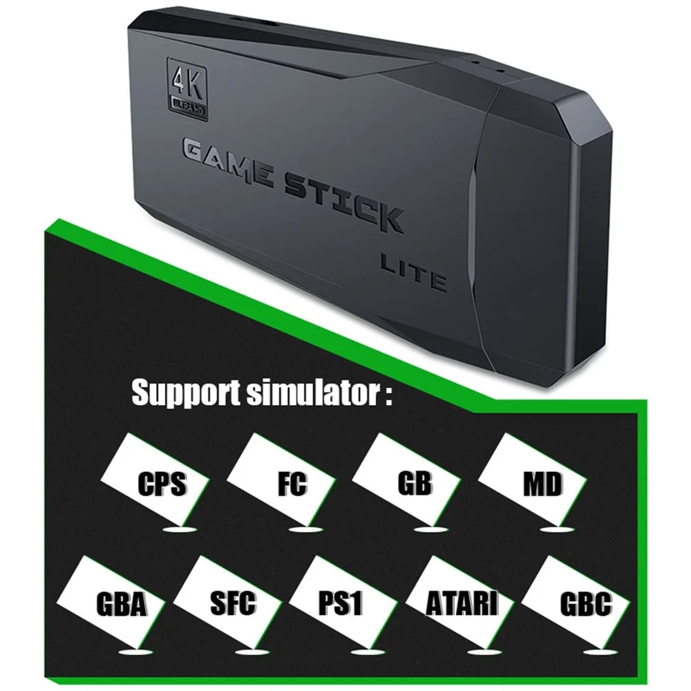 Y3 Lite Video Game Console HD Classic Dual 2.4G Wireless Controllers Game Stick Built-In 10000 Games - 32G - 5