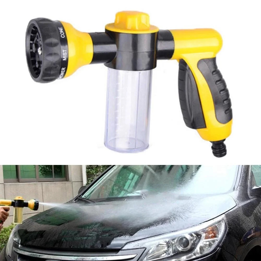 High Pressure Multifunction 8 Patterns Foam Water Sprayer with 4 Water Pipe Joints for Car Cleaning Washing - 3