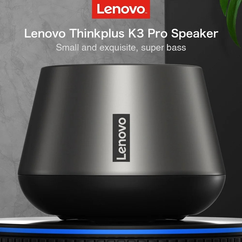 LENOVO THINKPLUS K3 PRO BT 5.0 True Wireless Speaker Stereo Music Player with Microphone - Black - 2