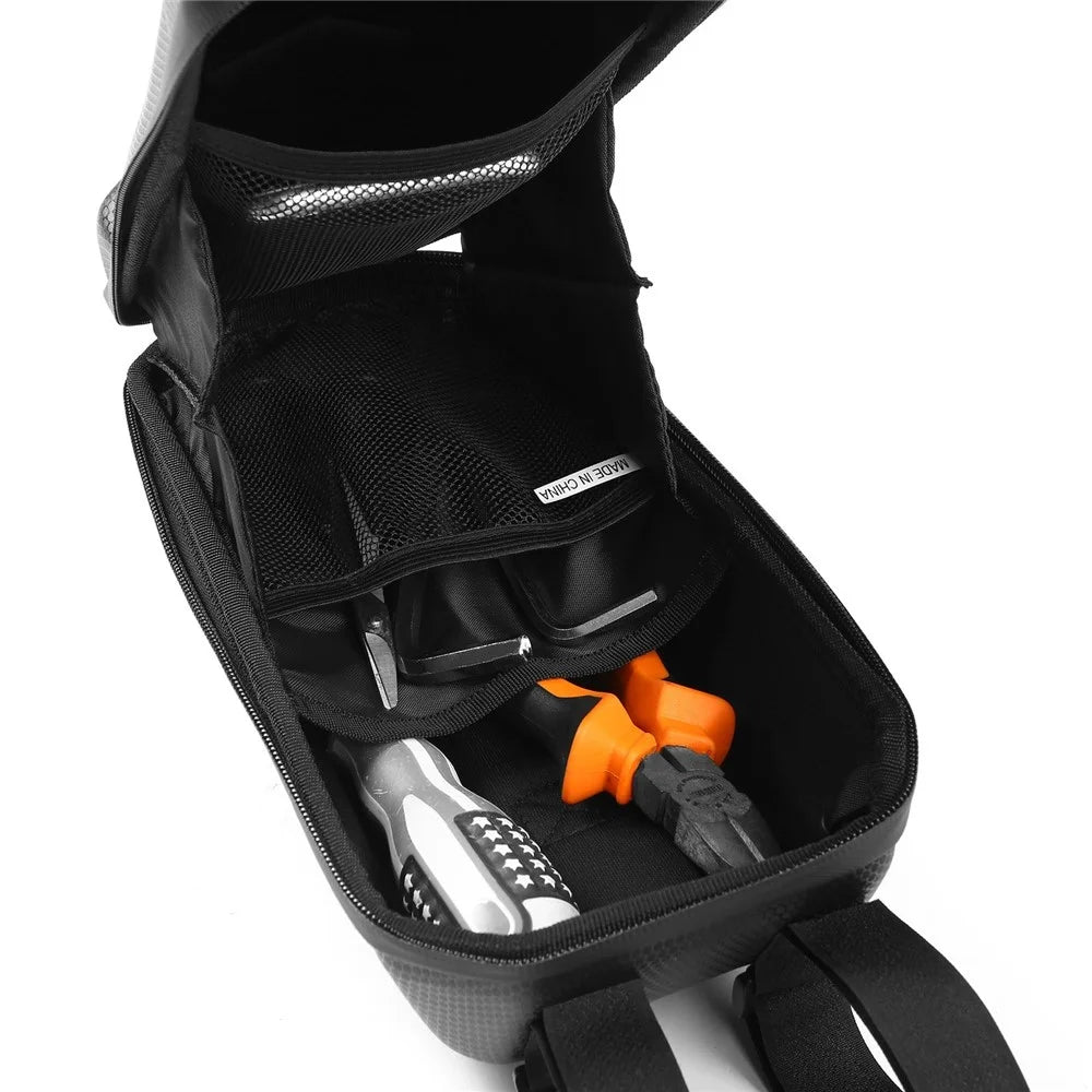 YSANAM Scooter Storage Bag Rainproof Electric Scooter Handlebar Bag with Multifunctional Disc Brake Lock for Kick Scooters Folding Bike Kick Board - Black - 7