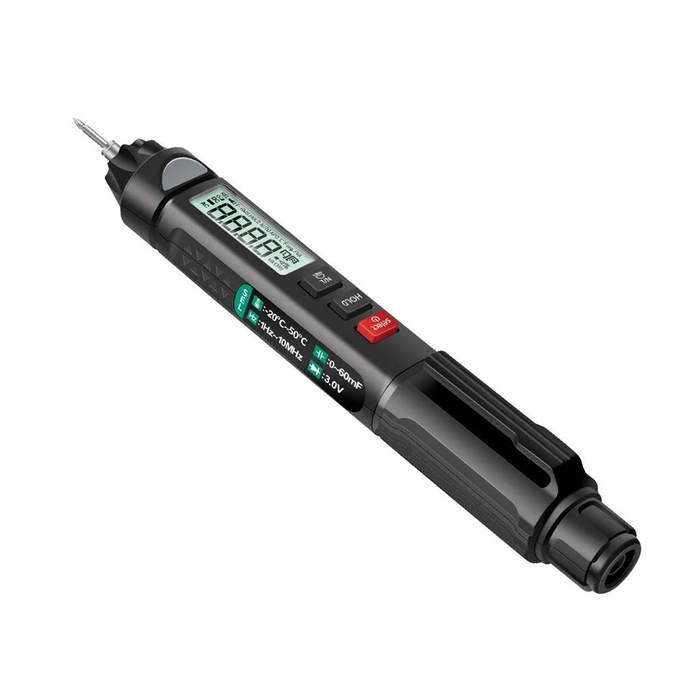 ANENG A3007 Pen Multimeter 6000 Counts Digital Voltage Tester with LCD Display Backlight Flashlight NCV Auto-off for Current Resistance Capacitance Diode Continuity Testing Tool - 2