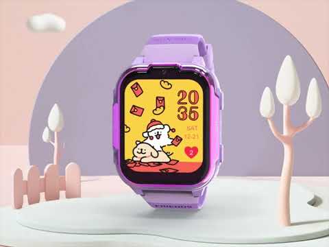 DH20 1.83-inch 4G Kids Smart Watch Camera Student 4G Video Call Smart Bracelet - Purple