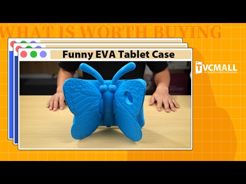 3D Butterfly Kids Shockproof EVA Kickstand Phone Case Phone Cover for iPad Pro 9.7 / Air 2 / Air - Black