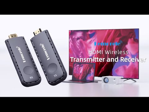 LEMORELE G57 50m Range HDTV Wireless Same-Frequency Transmitter 1080P 2.4GHz / 5GHz WiFi Screen Mirroring Device For Meetings Teaching Home