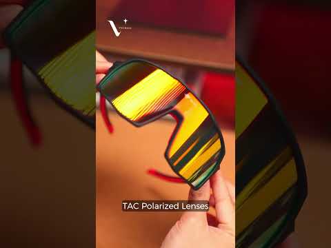 WOLFILIST Bicycle Eyewear Anti-UV Polarized Eyeglasses Film Coated Cycling Sunglasses - Red