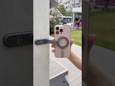 Z20 Dual-sided Magnetic Phone Stand Foldable Aluminum Desktop Holder 360 Degree Rotation Adjustable Mount for iPhone 17 / 16 / 15 / 14 / Galaxy - Grey