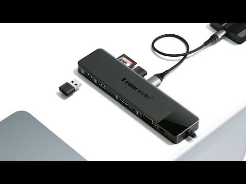 LEMORELE TC200 13 in 1 USB-C Hub Adapter Multi-Functional Docking Station with HD / VGA / USB Ports for Home / Office