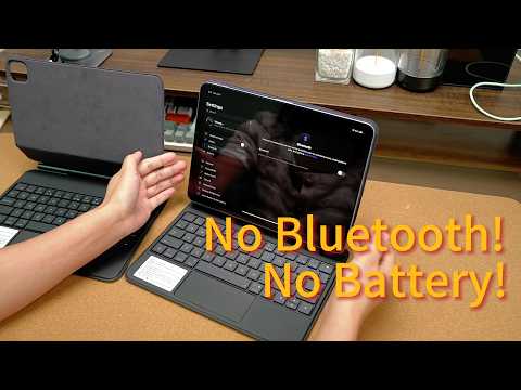 For iPad Pro 11 (2025) / 11 (2024) Smart Pogo Pin Direct Connection Keyboard (Spanish Layout) + Leather Tablet Case - Black