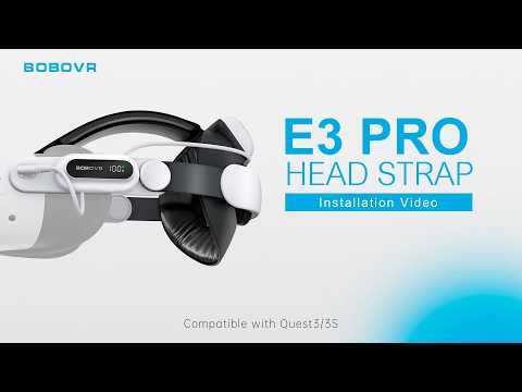 BOBOVR E3 Pro For Meta Quest 3 / 3S Head Strap with 10000mAh Battery VR Headset Headband