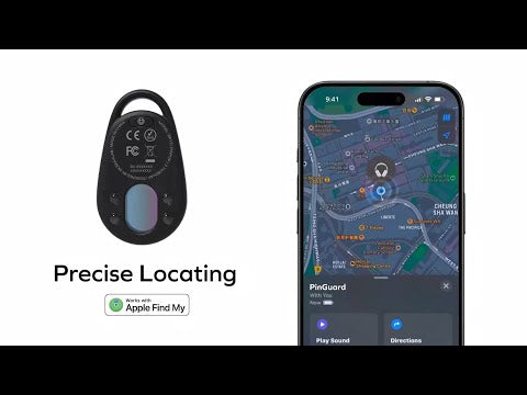 MOMAX Pinpop Duo Keychain Smart Tracker Bluetooth-Compatible Key Finder for iOS / Android - Black