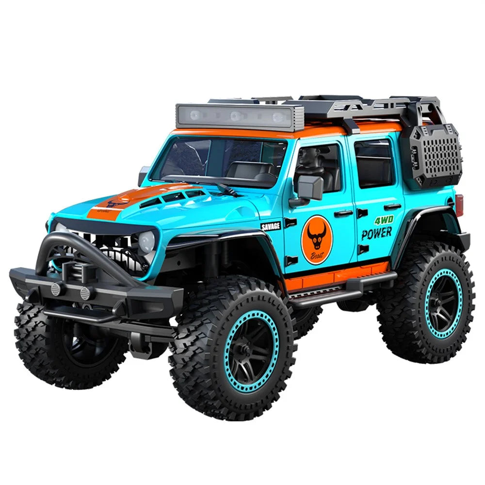 ZLL SG206PRO Brushed Motor RC Rock Crawler 1 / 20 Scale 4WD Off Road Vehicle with LED Light High Speed Car Toy, Dual Battery - Blue - 1