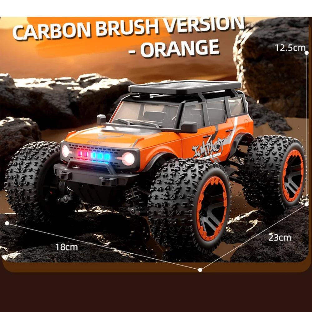 ZLL SG201PRO Brushed Motor 1:20 Scale 4WD High Speed RC Car with LED Light Remote Control Vehicle, Single Battery - Orange - 7