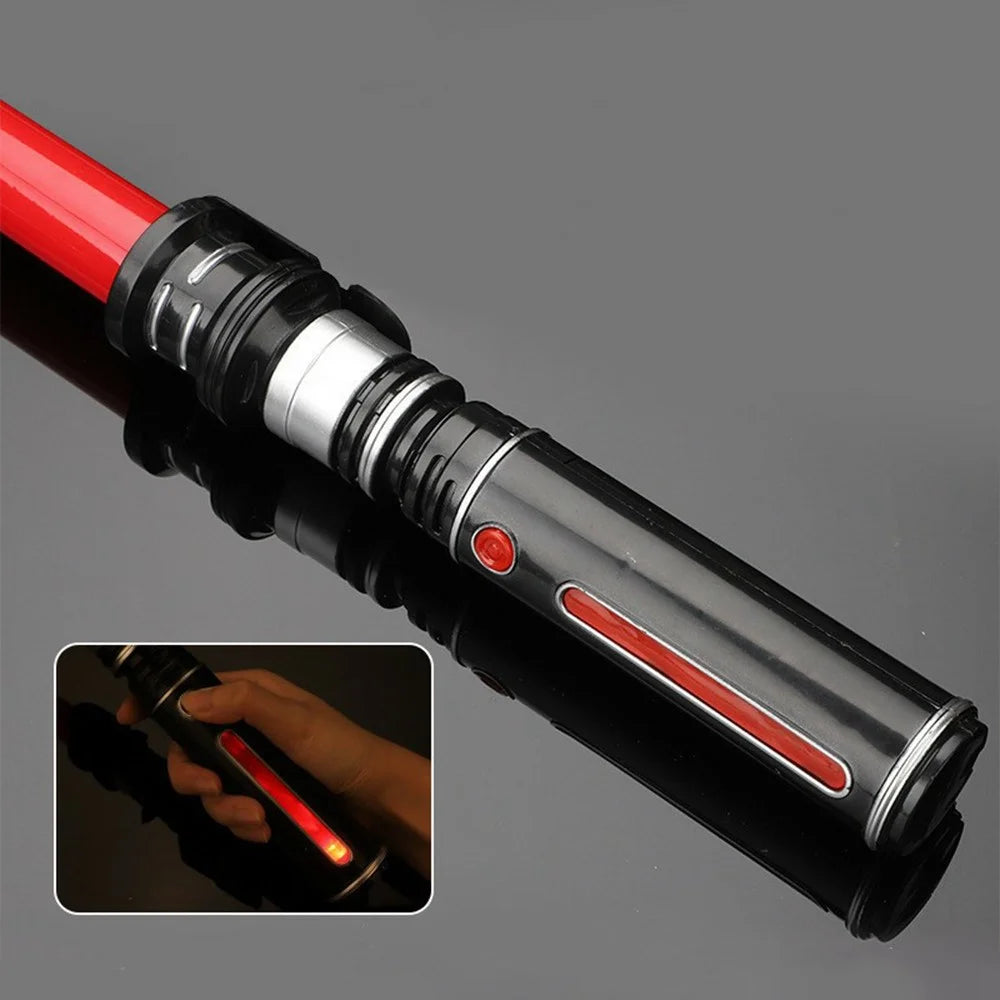 2Pcs Lightsaber Extendable Light-Up Toy Sword RGB Color Telescopic Light Bars with Sound Effect - 5