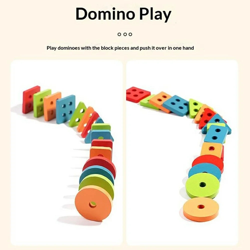 MWDH-2501 Wooden Educational Toy Set 5 In 1 Xylophone Number Puzzle Fruit Cutting Toy Gift for Kids - 2