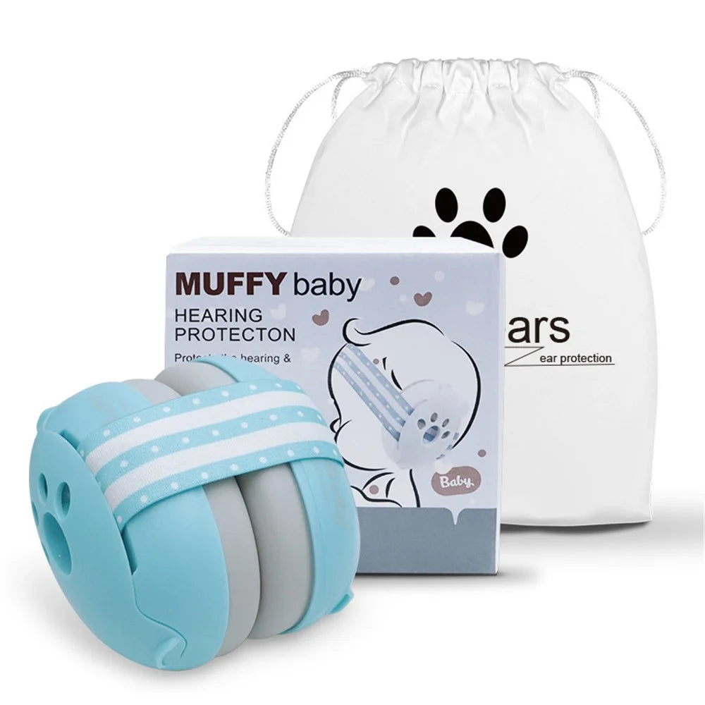 Baby Ear Protection Noise Reduction Earmuff Infant Hearing Protection Sleep Earmuff - Blue - 1