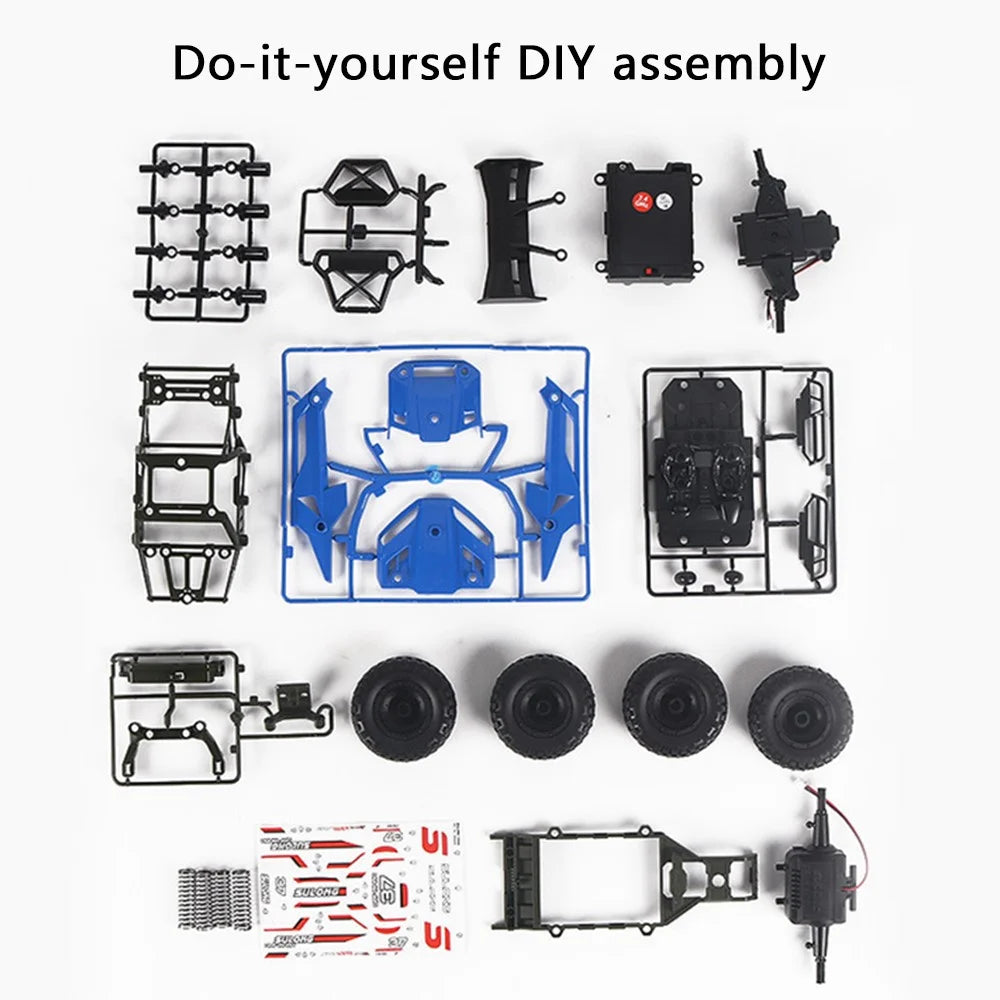 SULONG 1:18 DIY RC Car 2.4G Remote Control Assembly Car Kids Boys Toy - No.8 Off-road Vehicle - 7