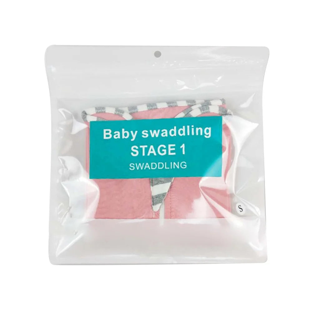 AB01 Cotton Baby Swaddle Blanket Zipper Anti-kicking Infant Sleeping Bag, Size M - Grey - 7