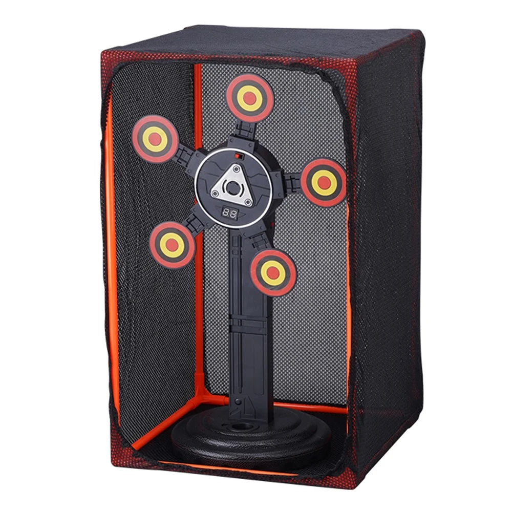 MH3585A Electric Scoring Target Rotating Target Toy with Protection Mesh - 1