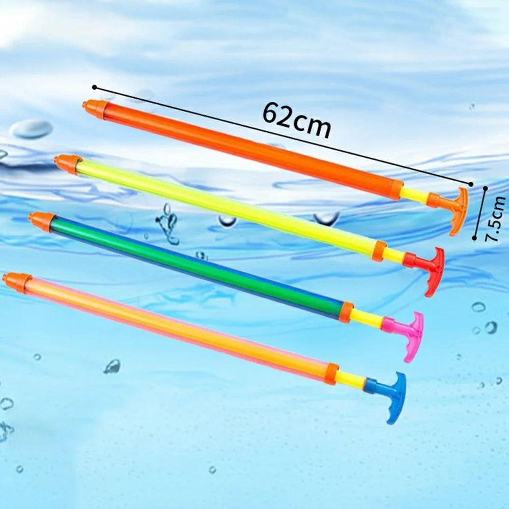 Handheld Water Fighting Toys 63cm Pull-Out Type Water Toys Squirt Gun Water Blaster, Random Color - 2