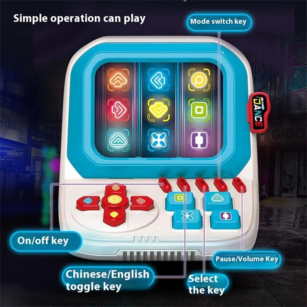 3605 Finger Dancing Game Machine Children Breakthrough Stress Relief Training Memory Toy - Red - 7