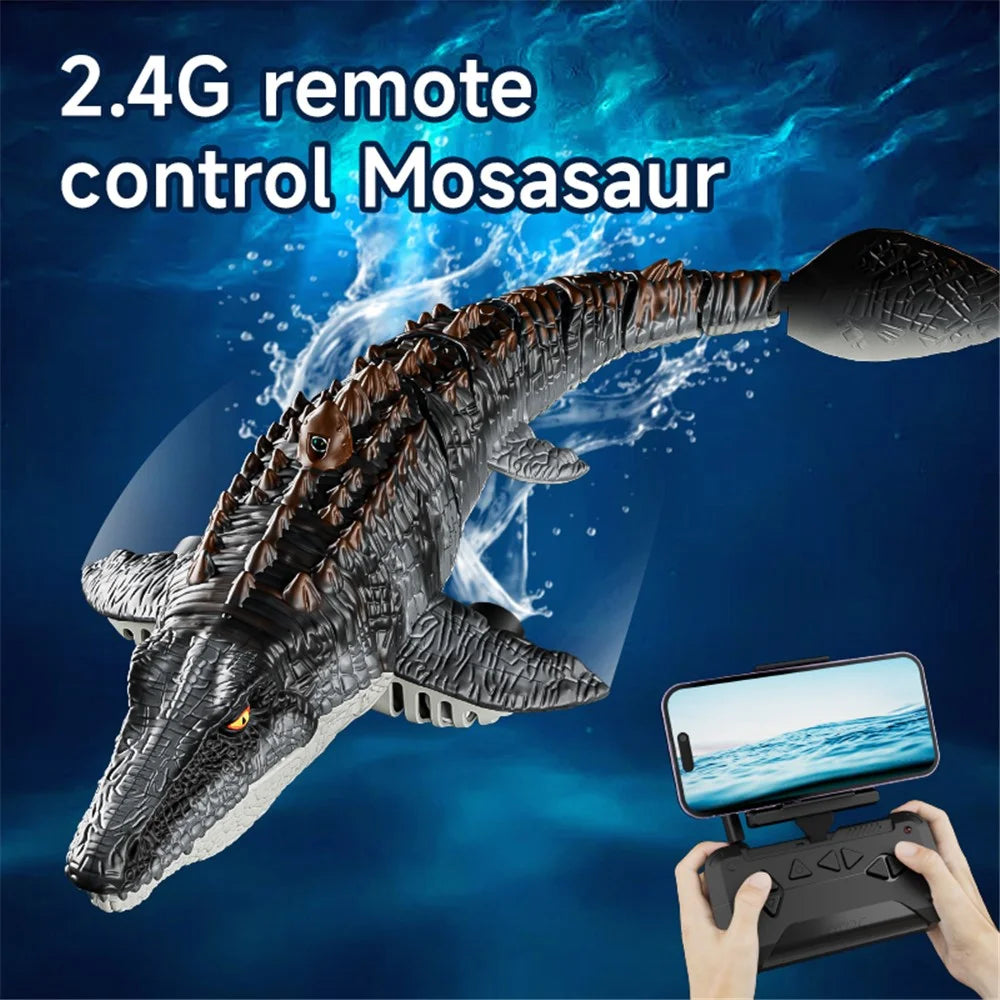 4DRC 4D-S11 2.4G Remote Control Mosasaur Shape RC Boat Water Spraying Toy with Camera, with 1 Battery - 7