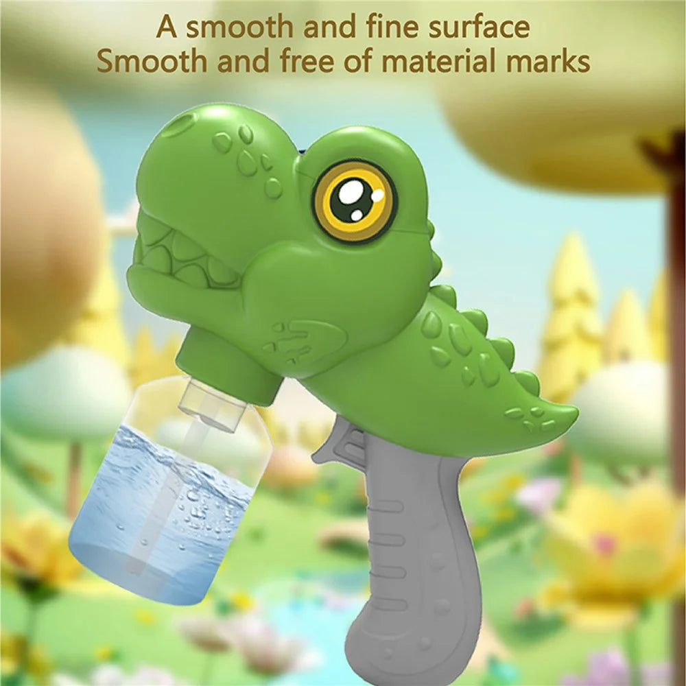 Y8 Cartoon Dinosaur Electric Water Gun Toy Continuous Spray Water Pistol Toy for Kids Outdoor Play - Green - 3