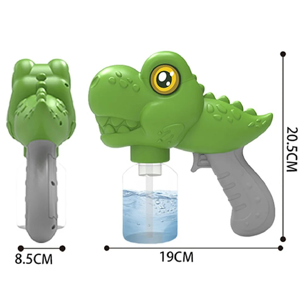 Y8 Cartoon Dinosaur Electric Water Gun Toy Continuous Spray Water Pistol Toy for Kids Outdoor Play - Green - 6