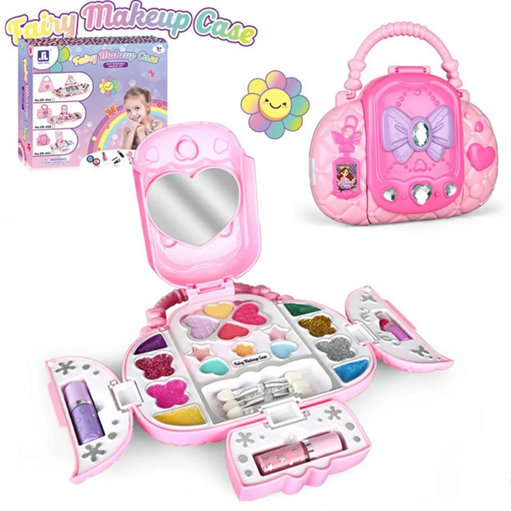 ZR-45C Children's Makeup Toy Kit Gift Pretend Play Cosmetics Set with Storage Carrying Case - 2
