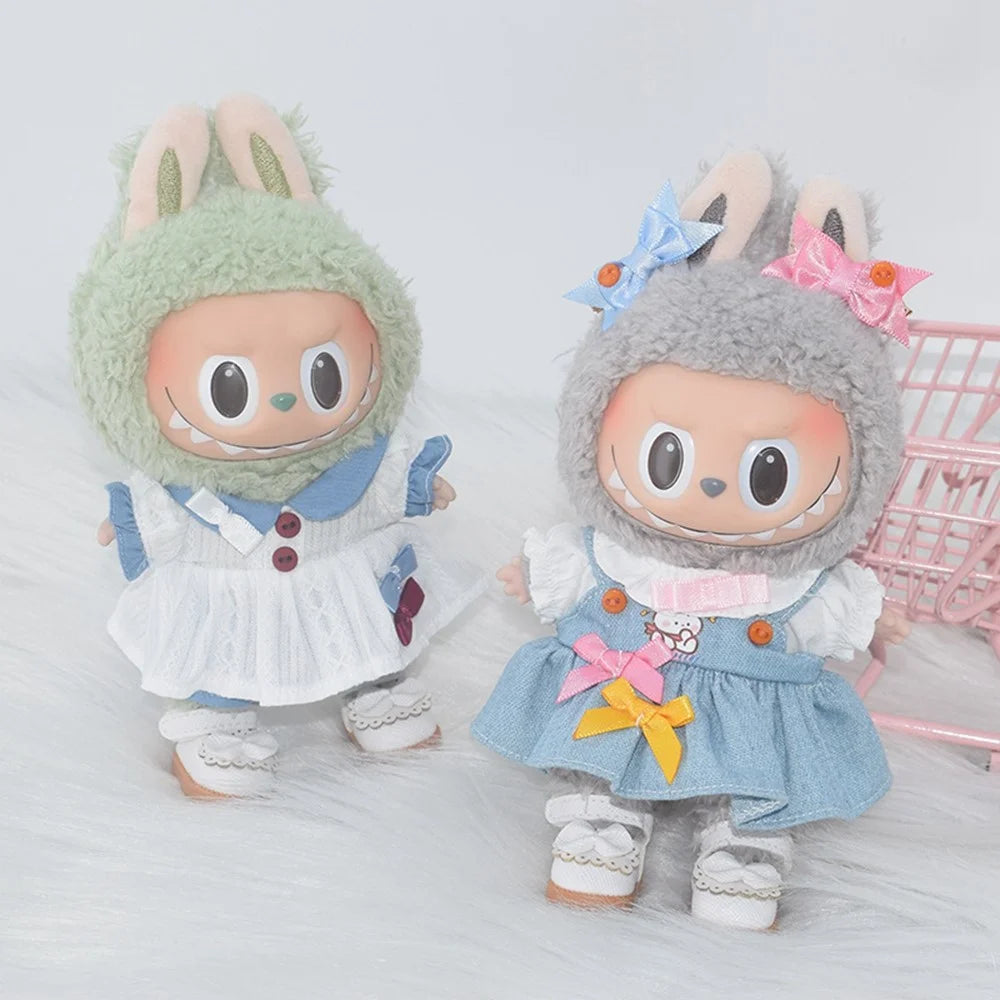 Plush Doll Clothes Outfit Dress Set for 17cm Figures (No Doll) - 5