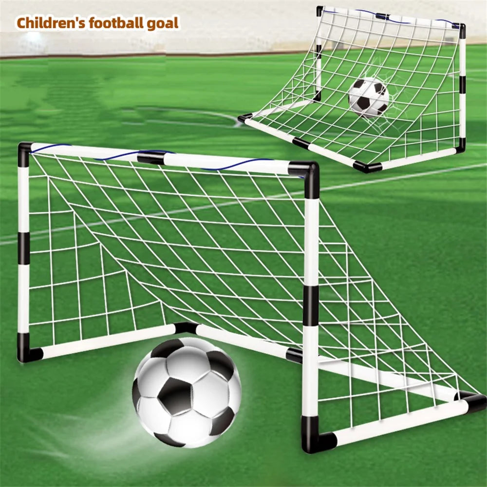 6601 Kids Portable Outdoor Football Playset Soccer Sports Toys Indoor Arcade Game with Soccer Goal, Inflator - 4
