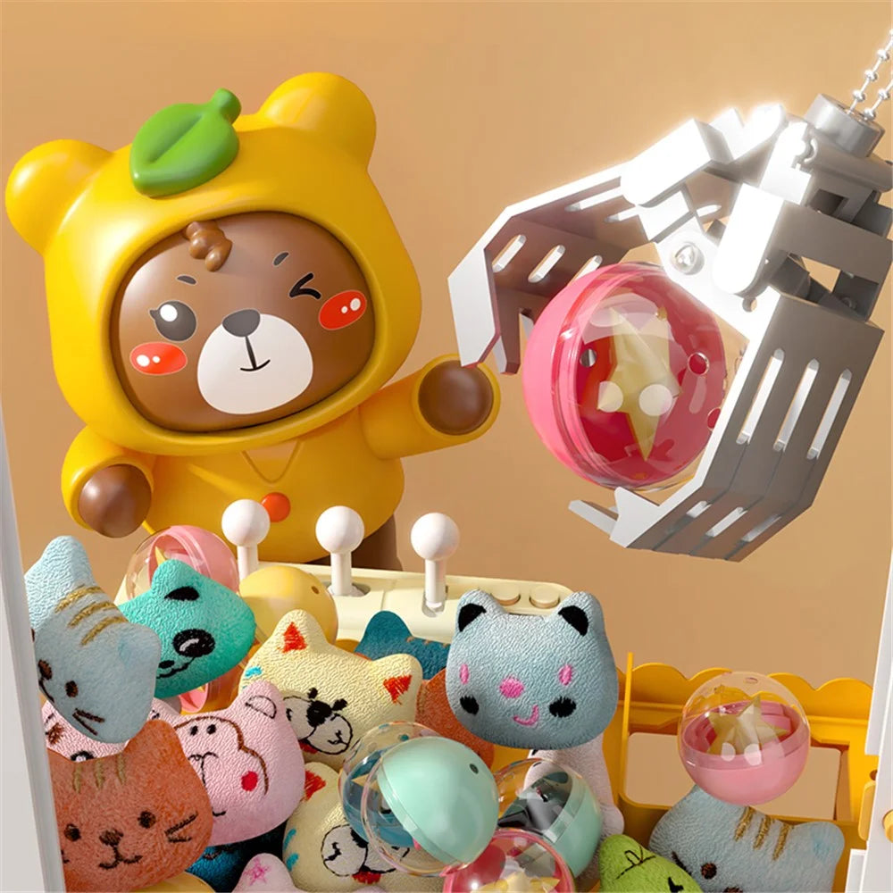 874 Claw Machine for Kids Arcade Game Electronic Mini Doll and Toy Grabber Dispenser with Lights, Sound - Space / Blue - 5