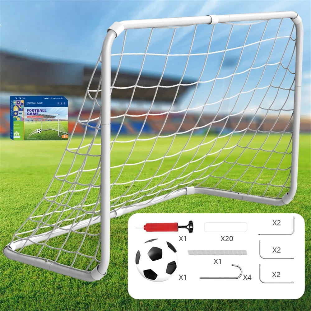 2388-50 Outdoor Sports Football Playing Soccer Training Net Kids Football Goal Set - 2