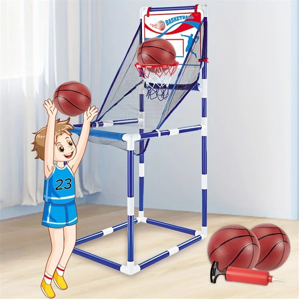 8803 Toddlers Foldable Basketball Hoop Kids Boys Portable Playset Sports Center Toys, Size: M - 2