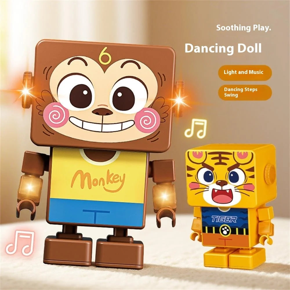 RA20 / RB20 Dancing Animal Robot Electronic Toy with Music and Lights Effects for Children - Monkey - 2